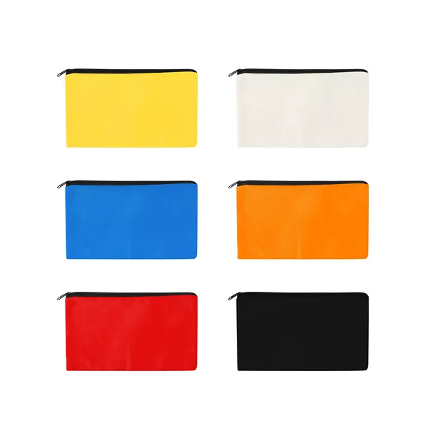 Small Poly Cotton Canvas Travel Zipper Bags for Cosmetic - Small Poly Cotton Canvas Travel Zipper Bags for Cosmetic - Image 4 of 4