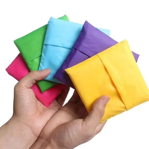 Foldable Reusable Shopping Bag with Pouch - Foldable Reusable Shopping Bag with Pouch - Image 3 of 5