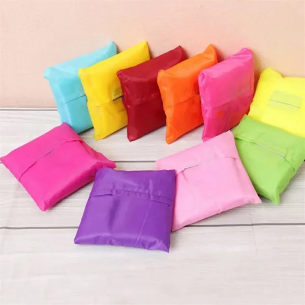 Foldable Reusable Shopping Bag with Pouch - Foldable Reusable Shopping Bag with Pouch - Image 4 of 5