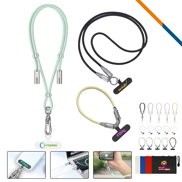 Zap Phone Tether Lanyard Fast Charging Cable - Zap Phone Tether Lanyard Fast Charging Cable - Image 0 of 20