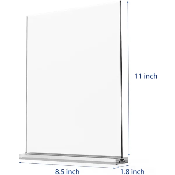 8.5x11 Acrylic Sign Holder - 8.5x11 Acrylic Sign Holder - Image 1 of 3
