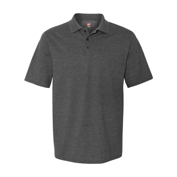 Hanes Men's Pique Polo - Hanes Men's Pique Polo - Image 3 of 16