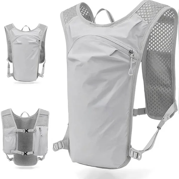 Running Vest Safe Reflective Backpack with Pockets - Running Vest Safe Reflective Backpack with Pockets - Image 4 of 10