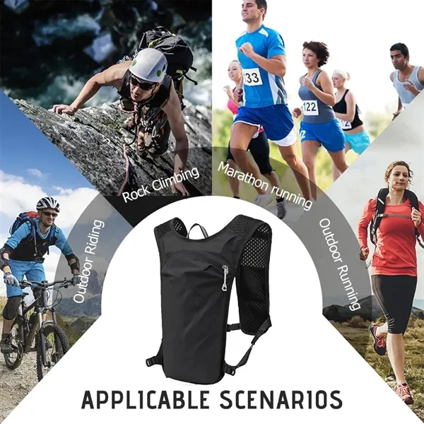 Running Vest Safe Reflective Backpack with Pockets - Running Vest Safe Reflective Backpack with Pockets - Image 10 of 10