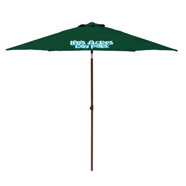 9' Wood Look Tilting Market Umbrella Kit (1 Imprint) - 9' Wood Look Tilting Market Umbrella Kit (1 Imprint) - Image 13 of 18