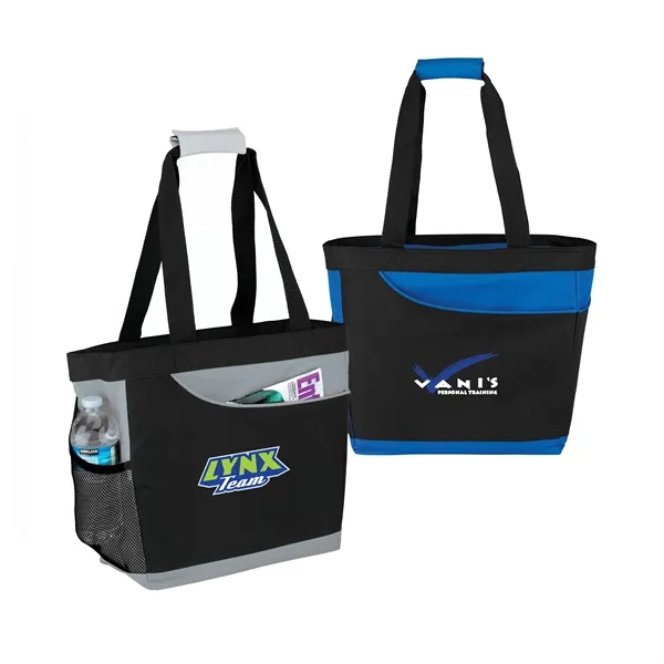 Convertible Cooler Tote -Reusable, Insulated, Shopping Bag - Convertible Cooler Tote -Reusable, Insulated, Shopping Bag - Image 0 of 2