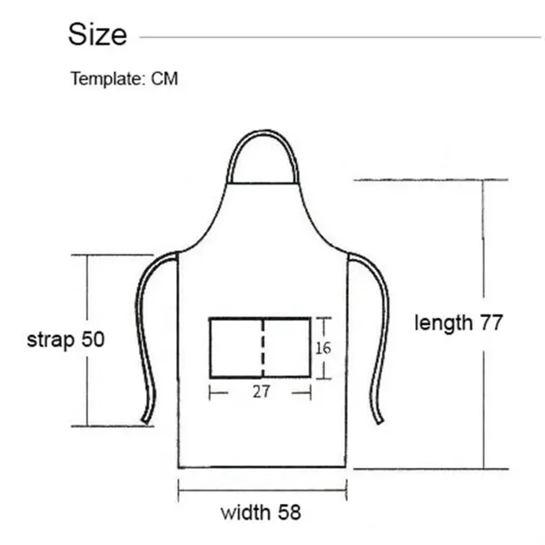 12 oz. Waterproof Woven knitted Kitchen Aprons w/ 2 Pockets - 12 oz. Waterproof Woven knitted Kitchen Aprons w/ 2 Pockets - Image 2 of 11
