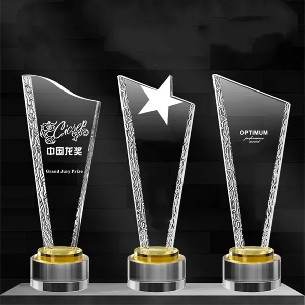 Glass Crystal Trophy - Glass Crystal Trophy - Image 2 of 7