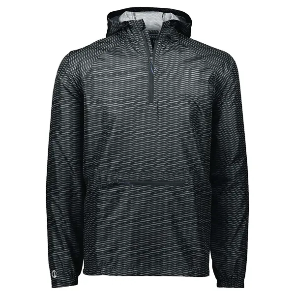 Holloway Men's Range Hooded Packable Quarter-Zip Jacket - Holloway Men's Range Hooded Packable Quarter-Zip Jacket - Image 1 of 14