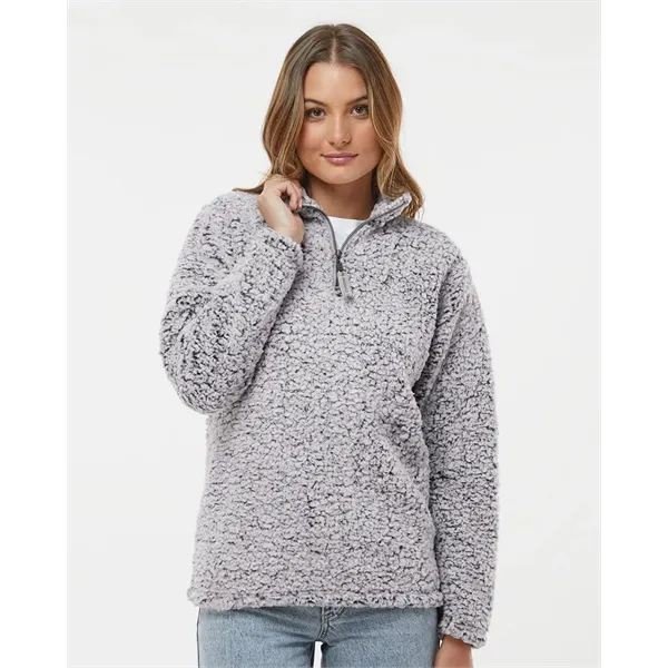 J. America Women's Epic Sherpa Quarter-Zip Pullover - J. America Women's Epic Sherpa Quarter-Zip Pullover - Image 0 of 16
