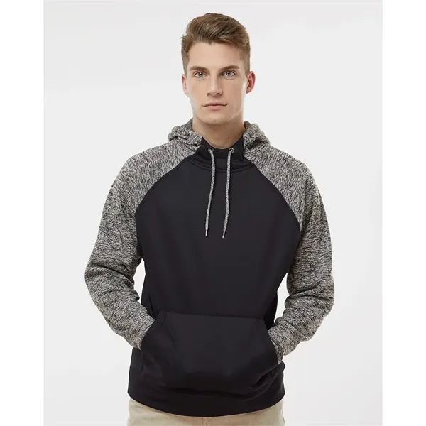 J. America Men's Colorblocked Cosmic Fleece Hooded Sweats... - J. America Men's Colorblocked Cosmic Fleece Hooded Sweats... - Image 0 of 11