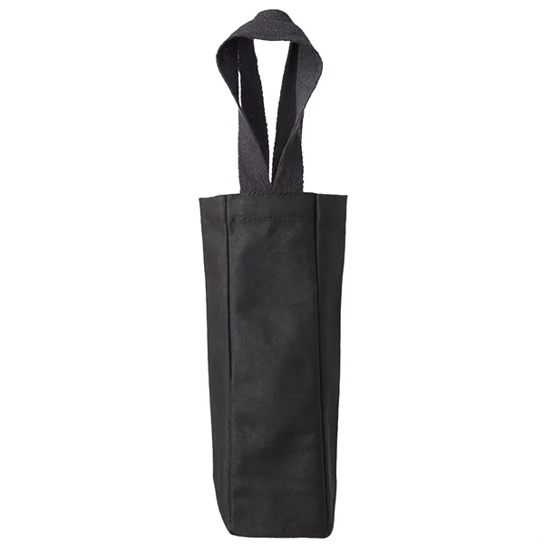 Canvas Wine Tote Bag for Single Bottle - Canvas Wine Tote Bag for Single Bottle - Image 3 of 4