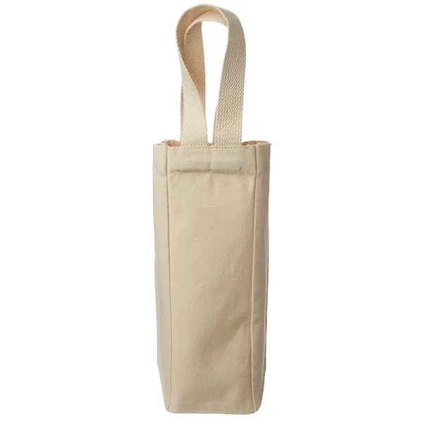 Canvas Wine Tote Bag for Single Bottle - Canvas Wine Tote Bag for Single Bottle - Image 4 of 4