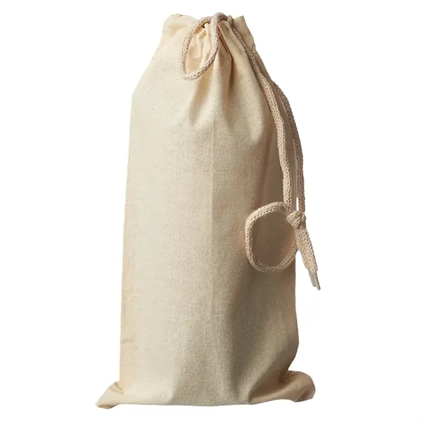 Seeley Cotton Drawstring Wine Bags - Seeley Cotton Drawstring Wine Bags - Image 2 of 4