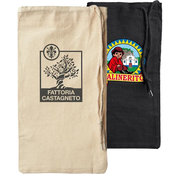 Seeley Cotton Drawstring Wine Bags - Seeley Cotton Drawstring Wine Bags - Image 0 of 4