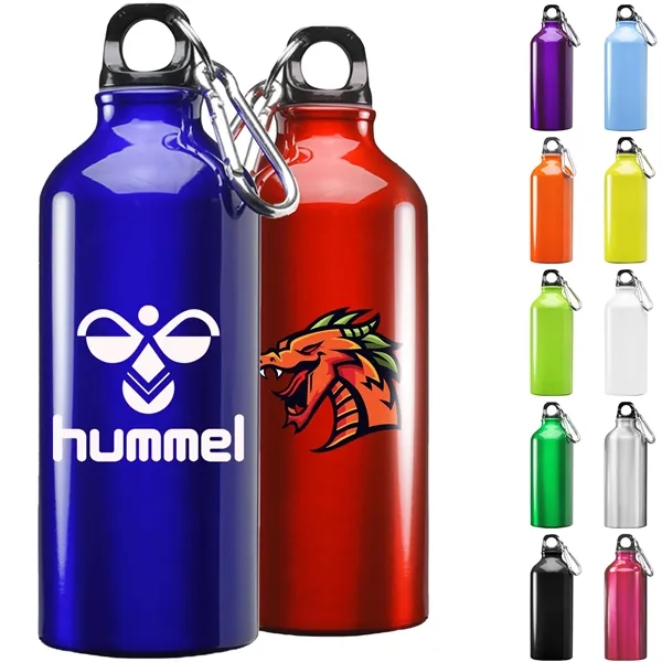 20 oz. Aluminum Sports Bottle w/ Carabiner - 20 oz. Aluminum Sports Bottle w/ Carabiner - Image 2 of 15