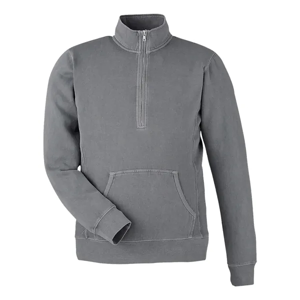 J. America Unisex Pigment-Dyed Fleece Quarter-Zip Pullover - J. America Unisex Pigment-Dyed Fleece Quarter-Zip Pullover - Image 5 of 8