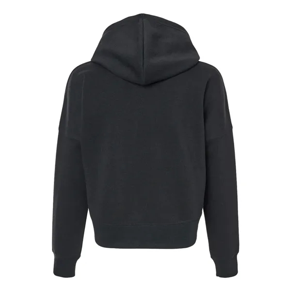 J. America Women's Crop Hooded Sweatshirt - J. America Women's Crop Hooded Sweatshirt - Image 4 of 14