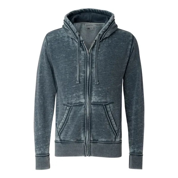 J. America Men's Vintage Zen Fleece Full-Zip Hooded Sweat... - J. America Men's Vintage Zen Fleece Full-Zip Hooded Sweat... - Image 10 of 12