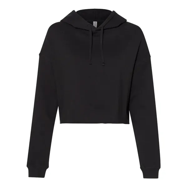 Custom Independent Trading Co. Women's Lightweight Crop Hooded S...