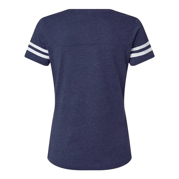 LAT Women's Football V-Neck Fine Jersey Tee - LAT Women's Football V-Neck Fine Jersey Tee - Image 24 of 26