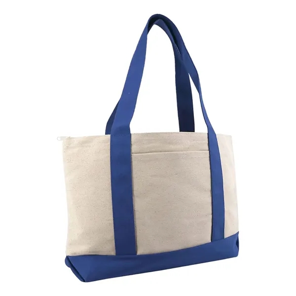 Liberty Bags Large Zippered Cotton Canvas Tote - Liberty Bags Large Zippered Cotton Canvas Tote - Image 4 of 4