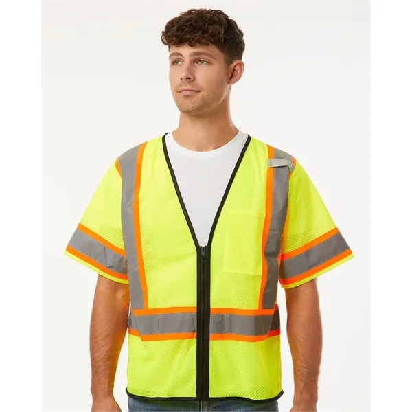 Kishigo Unisex Class 3 Mesh Zippered Vest