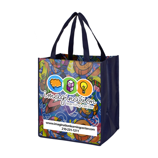 13" x 15" x 10"- WOODFILED Full Color Import Tote Bag - 13" x 15" x 10"- WOODFILED Full Color Import Tote Bag - Image 0 of 1