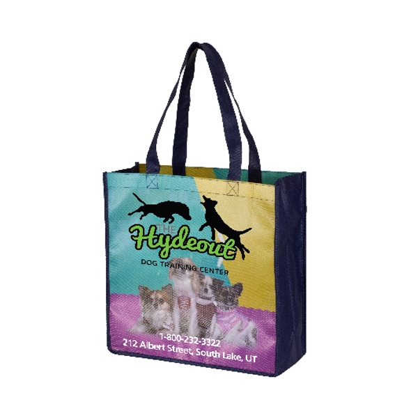 13" x 13" Full-Color Glossy Lamination Tote Bag SHORT HILLS
