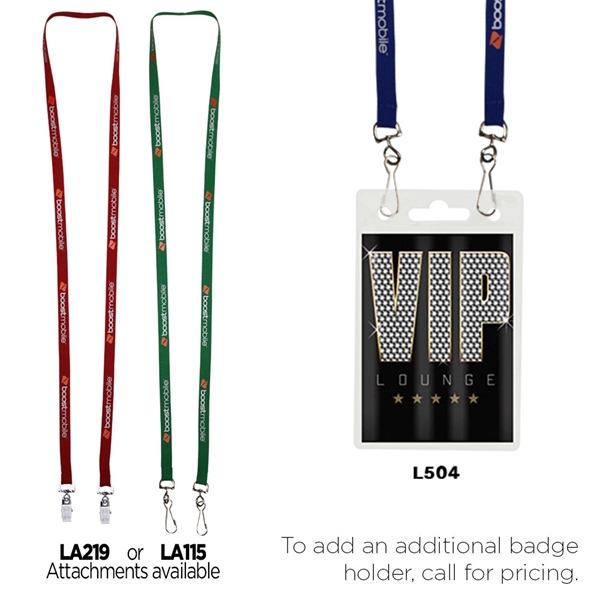 3/8" Econo Dual Attachment Lanyard