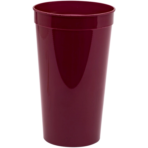 32 oz. Smooth Wall Plastic Stadium Cup - 32 oz. Smooth Wall Plastic Stadium Cup - Image 9 of 10