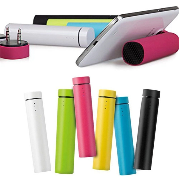 3 IN 1 Power Bank Speaker Phone Stand - 3 IN 1 Power Bank Speaker Phone Stand - Image 0 of 2