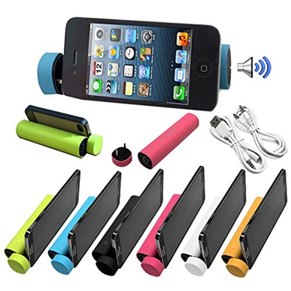 3 IN 1 Power Bank Speaker Phone Stand - 3 IN 1 Power Bank Speaker Phone Stand - Image 2 of 2