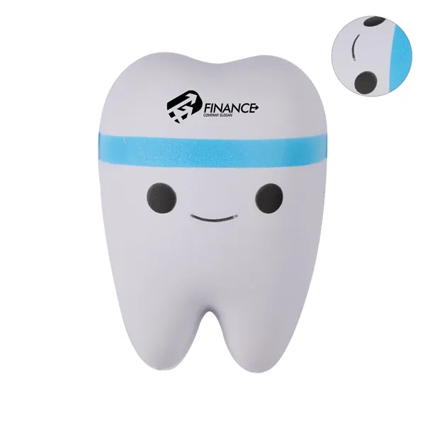 Custom PU Jumbo Tooth Stress Ball Anxiety Relieve Toy