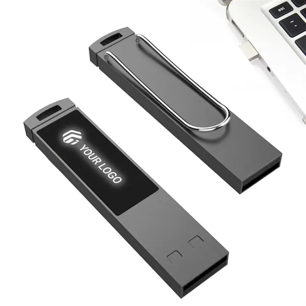 School office business portable LED glowing USB flash drive - School office business portable LED glowing USB flash drive - Image 0 of 2