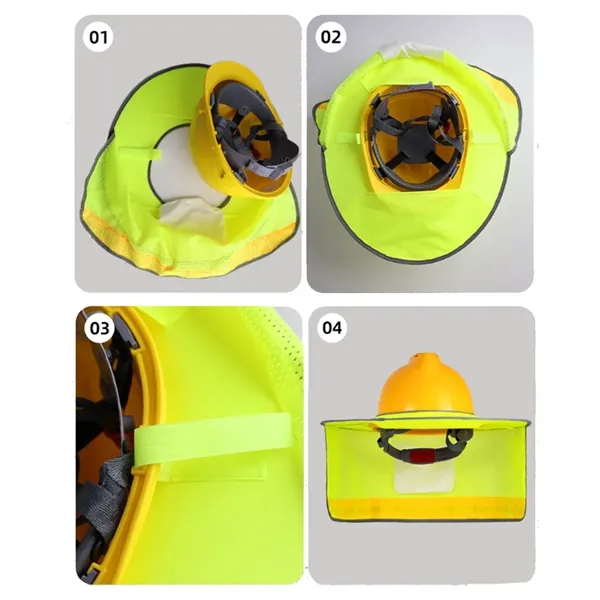 Lightweight Reflective Detachable Hard Hat Sun Shade Brim - Lightweight Reflective Detachable Hard Hat Sun Shade Brim - Image 7 of 9