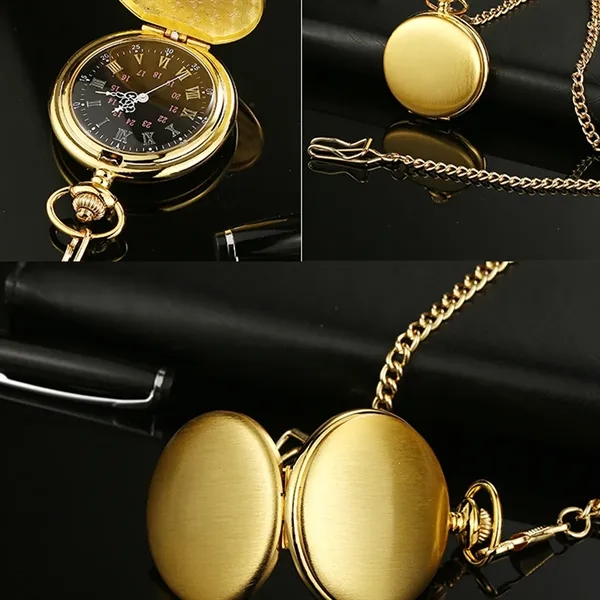 Vintage hand-wind men women chains mechanical pocket watch - Vintage hand-wind men women chains mechanical pocket watch - Image 3 of 4