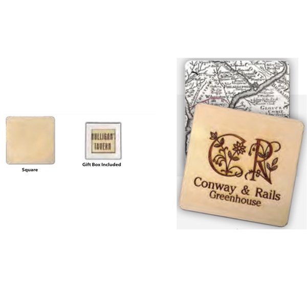Wood Coaster Square