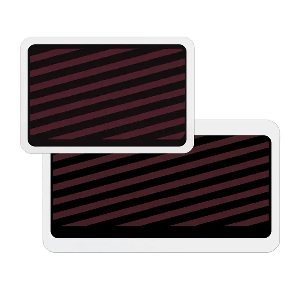 2-Part Expiring Badge Adhesive BACK PARTs with Blank Stripes - 2-Part Expiring Badge Adhesive BACK PARTs with Blank Stripes - Image 0 of 7