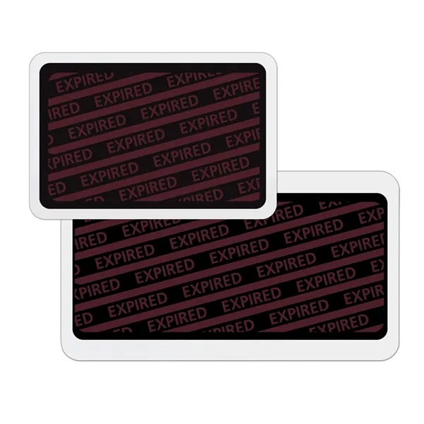 2-Part Expiring Badge Adhesive BACK PART with EXPIRED Design - 2-Part Expiring Badge Adhesive BACK PART with EXPIRED Design - Image 0 of 7