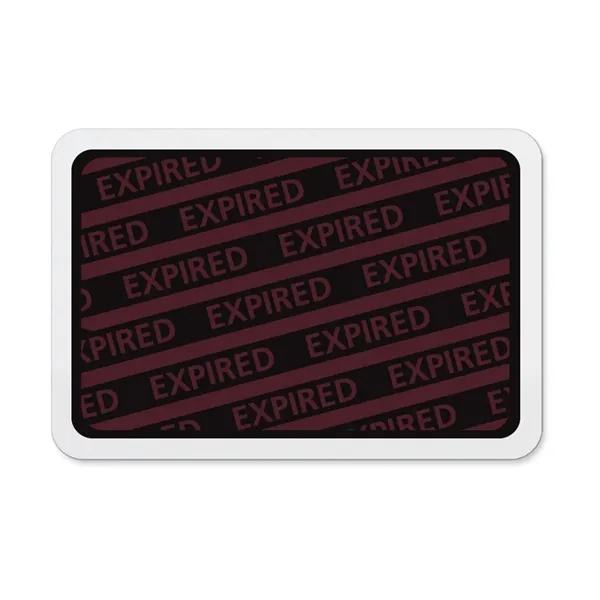 2-Part Expiring Badge Adhesive BACK PART with EXPIRED Design - 2-Part Expiring Badge Adhesive BACK PART with EXPIRED Design - Image 1 of 7