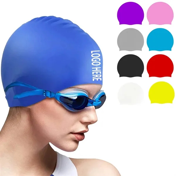 Universal Silicone Swimming Cap - Universal Silicone Swimming Cap - Image 0 of 4