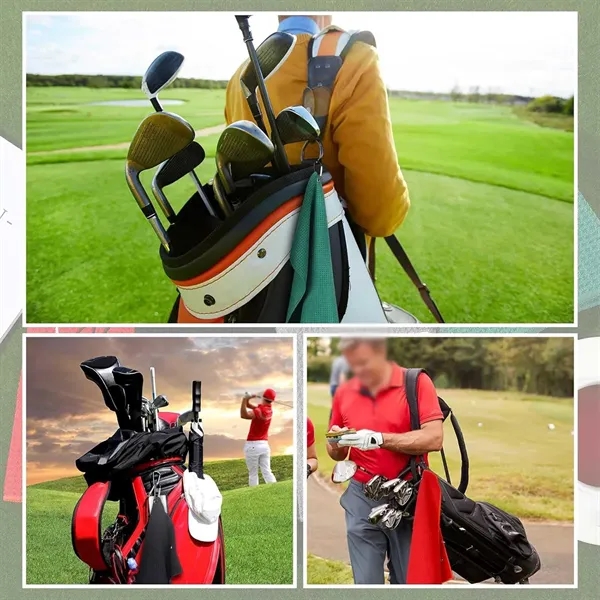 Custom premium men dad husband gifts golf towel with clip - Custom premium men dad husband gifts golf towel with clip - Image 4 of 4