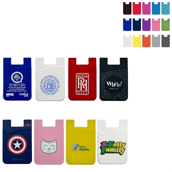 Custom Marketing Phone Silicone Card Sleeve - Custom Marketing Phone Silicone Card Sleeve - Image 0 of 4