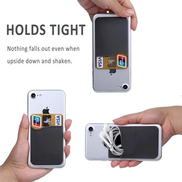 Custom Marketing Phone Silicone Card Sleeve - Custom Marketing Phone Silicone Card Sleeve - Image 3 of 4