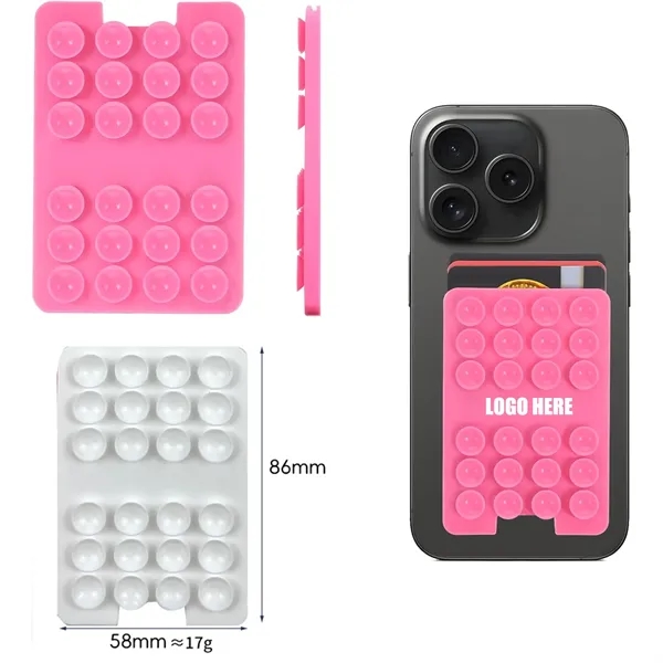 Suction Phone Grip with Card Holder - Suction Phone Grip with Card Holder - Image 0 of 5