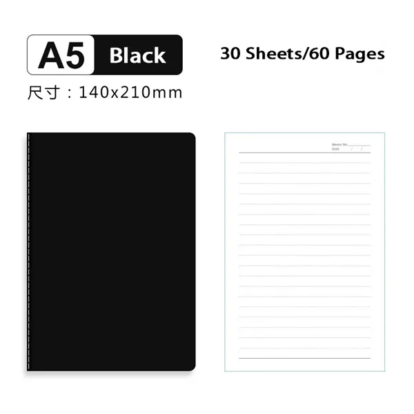 A5 Lined Notebook 30 Sheets/60 Pages - A5 Lined Notebook 30 Sheets/60 Pages - Image 5 of 16