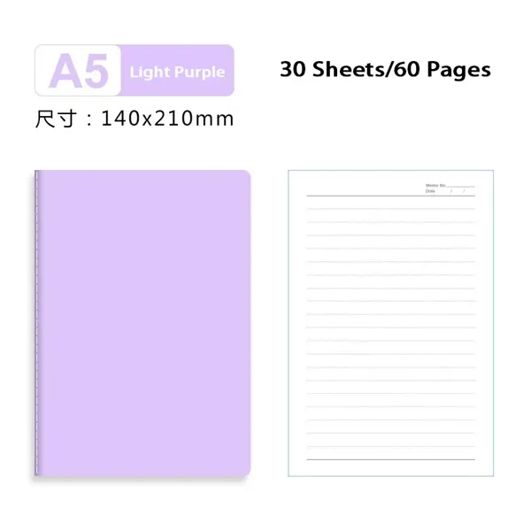 A5 Lined Notebook 30 Sheets/60 Pages - A5 Lined Notebook 30 Sheets/60 Pages - Image 6 of 16