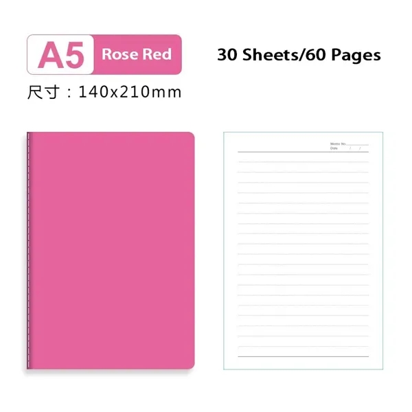 A5 Lined Notebook 30 Sheets/60 Pages - A5 Lined Notebook 30 Sheets/60 Pages - Image 13 of 16