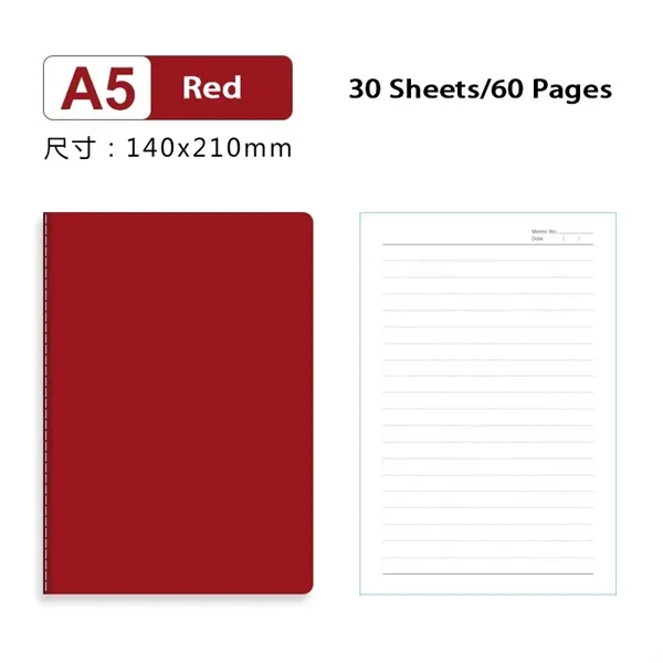 A5 Lined Notebook 30 Sheets/60 Pages - A5 Lined Notebook 30 Sheets/60 Pages - Image 14 of 16